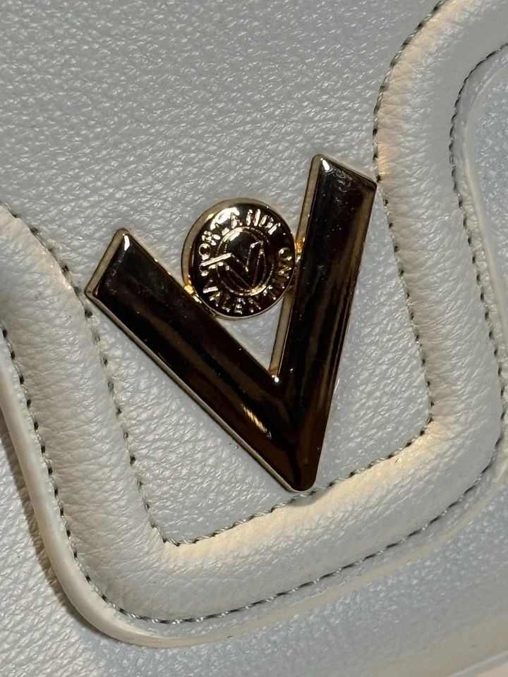 VALENTINO ORLANDI Bolso de Cuero Vegano Blanco con Bandolera y Bolsa NUEVO CON ETIQUETAS Foto 2 de 4