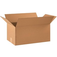 20-Pack Shipping Boxes 22"L x 12"W x 10"H, Corrugated Cardboard, Moving, Mailing