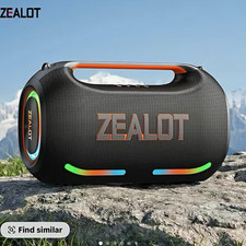 ZEALOT ZE41 Portable Bluetooth Speaker Black RGB IPX6 TWS USB-C AUX TF