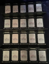 20x Zippo Lighter with case 1989 EGR Company Inc. "Swede" Reyman Phoenix AZ Lot