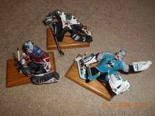 McFarlane open goalie lot of 3 on stands-Belfour,Roy,Nabokov