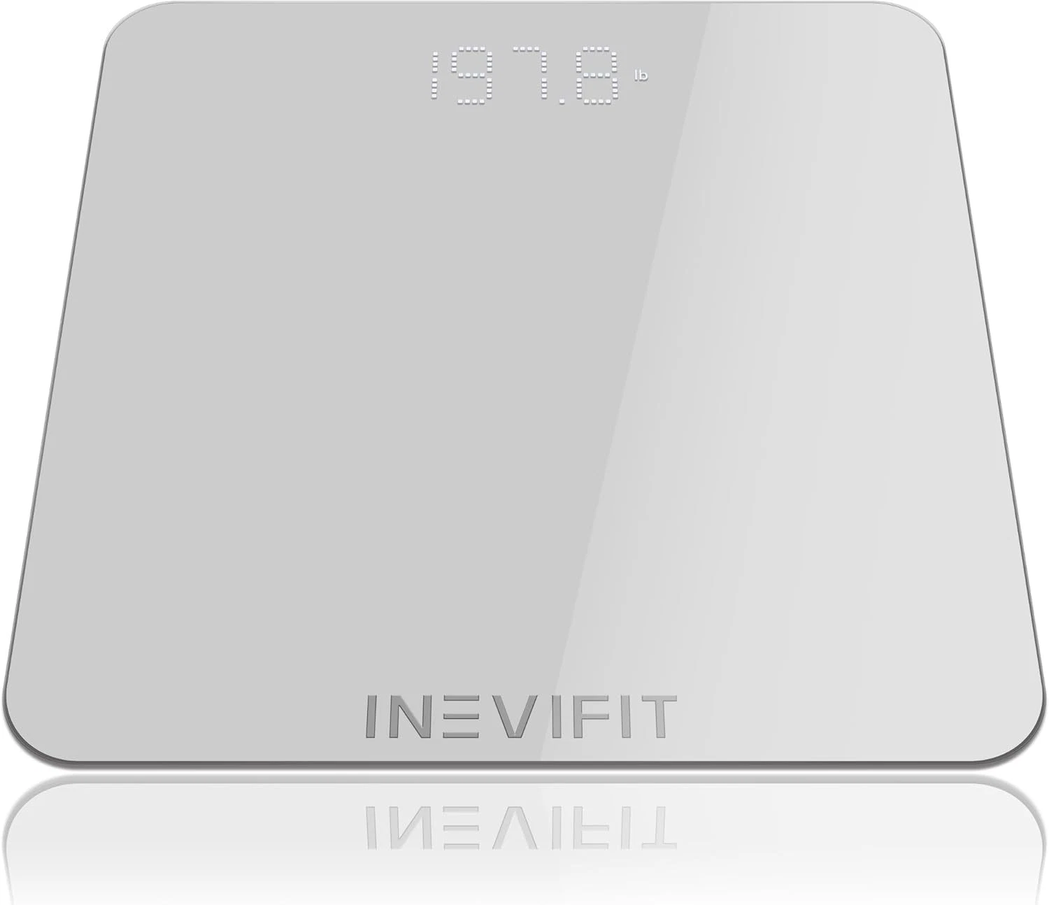 INEVIFIT Bathroom Scale, Highly Accurate Digital Body Silver