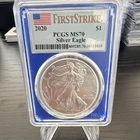 U.S. Mint 2020 American Silver Eagle $1 1 oz .999 PCGS MS70 First Strike