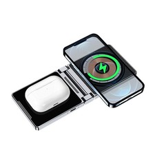 15W 2in1 Wireless Charger Station Charging Dock For Apple Watch 11/10 iPhone 17