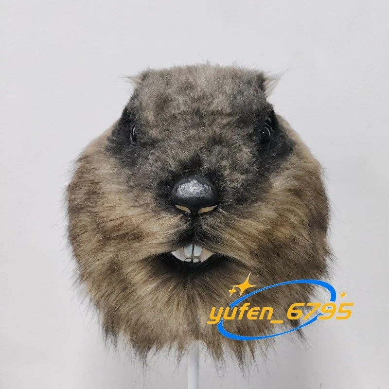 Animal Groundhog​​ Halloween Latex Mask Cosplay Fancy Dress up Props Gift New - Image 3 of 4