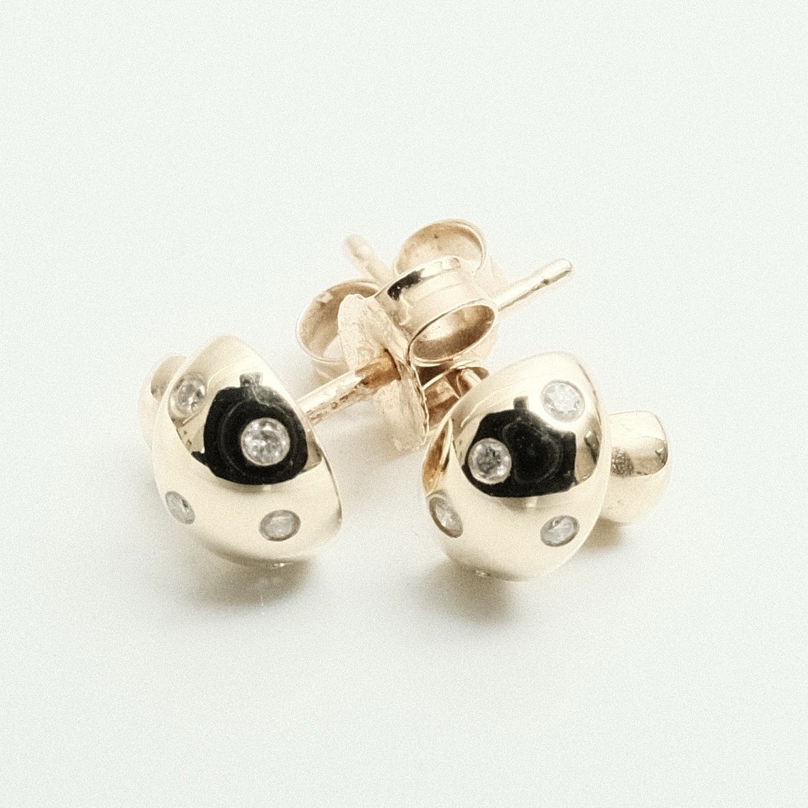 Adina Reyter 14K Enhanced Mushroom Diamond Studs Earrings