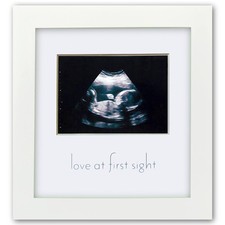 Sonogram Photo Display White Ultrasound Frame Pregnancy Gift for First-Ti...