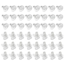 Shelf Support Pegs 0.2'', 100pcs Shelf Pins for Shelves for Cabinet, Transparent