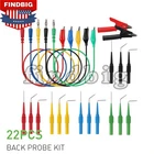 22Pcs Back Probe Kit Multimeter Test Leads Tool Identified Probe For Automotive
