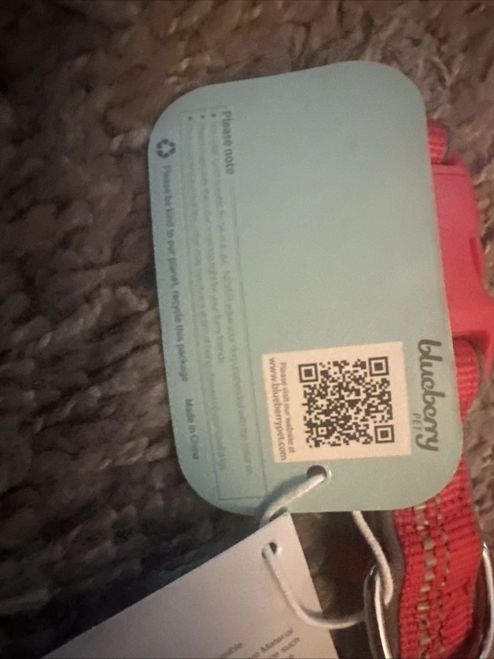 Collar para perro Blueberry Pet grande M ROJO nuevo material reflectante Scotch Lite 3M Foto 4 de 4