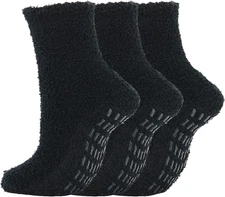UTTPLL Fuzzy Slipper Socks: Non Slip, Warm, Cozy, Thick, Plush