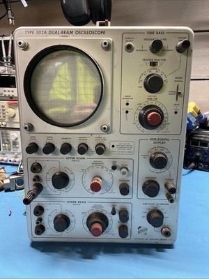 Tektronix Type 502A Dual Beam Oscilloscope Vintage Linear Bench Scope