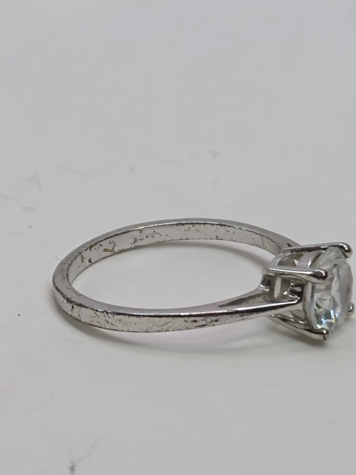 Винтажное подлинное кольцо AVON RJ Graziano с одним кубическим цирконием размер 11 - Изображение 2 из 4