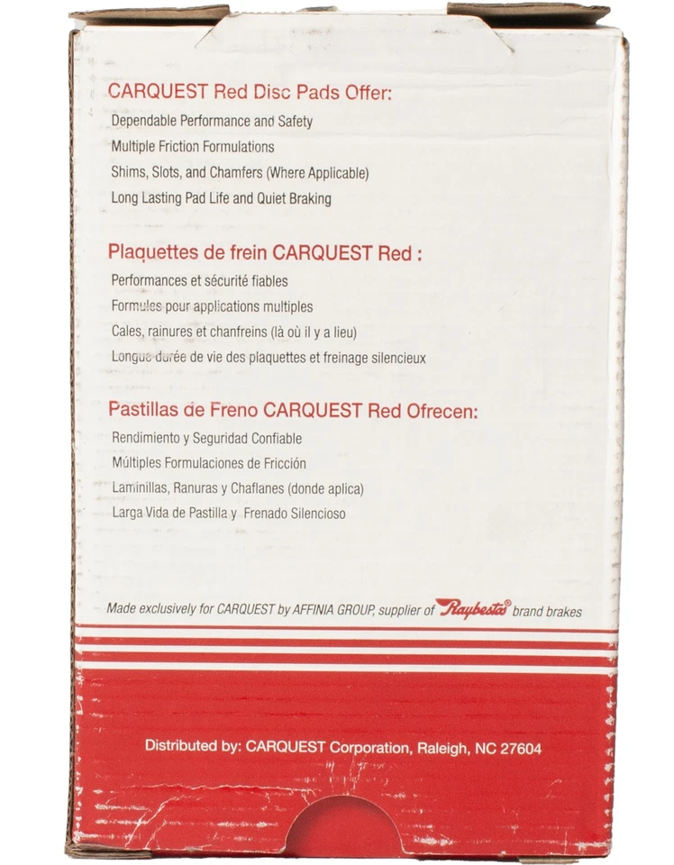 Pastilhas de freio traseiras Carquest Wearever prata compatível com 1994-02 Mercedes-Benz SL600 MKD603 - Imagem 2 de 4