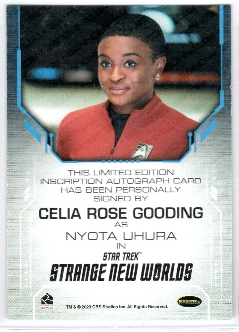 STAR TREK SNW STRANGE NEW WORLDS S2 Celia Rose Gooding INSCRIPTION ...
