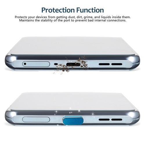 5 PCs Type-C Dust Plug Aluminum Alloy Cover for Phone Charging Port Protector - 第 8/12 張圖片