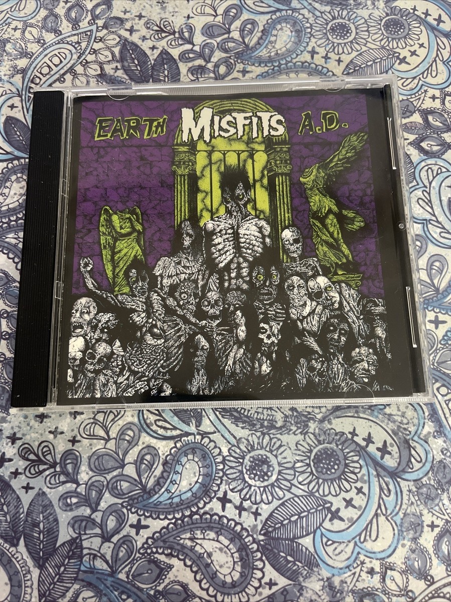 MISFITS EARTH CD PURPLE EDITION CAROLINE RECORDS 1996 REISSUE