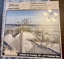 Heritage Puzzle 1000 piece Wild Dunes New Sealed Peter Doran Beach Made In USA
