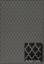 Milliken Manor Black Contemporary Crosshatch Diamond Area Rug Geometric Essex