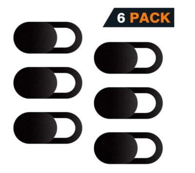 6PCS WebCam Shutter Privacy Slider Plastic Camera Cover Macbook Laptop Phone