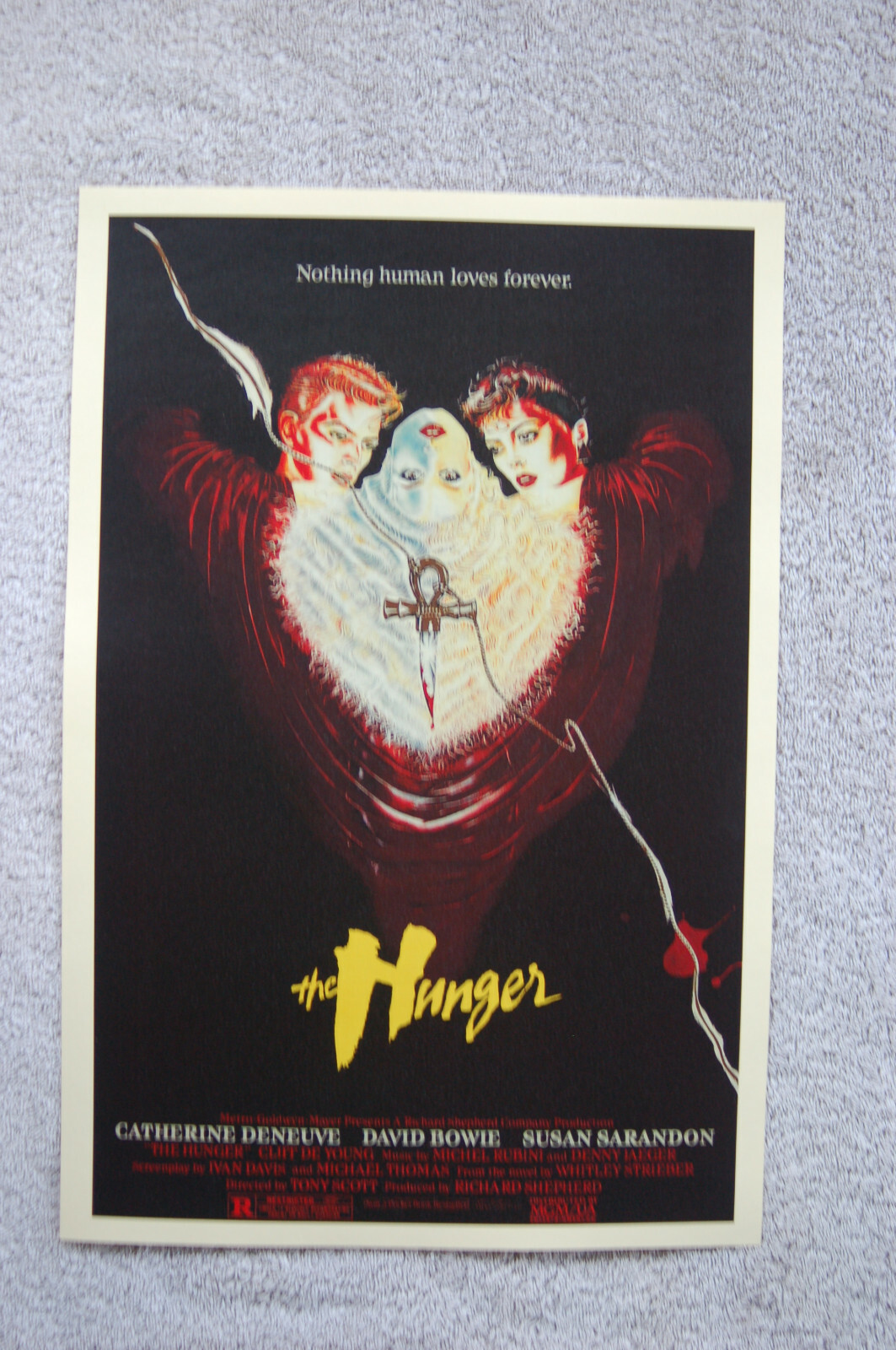 The Hunger Lobby Card Movie Poster David Bowie 