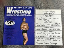 WWF Wrestling Program #145 Match Card 1982 Hackensack High School NJ Tony Atlas