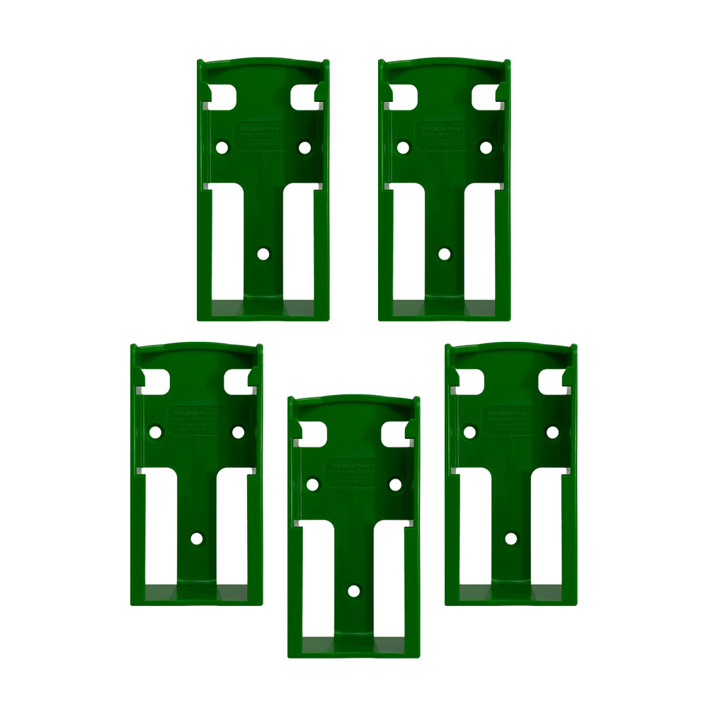 StealthMounts Battery Storage Mounts for FESTOOL 18v Tool Batteries Green 5-Pack