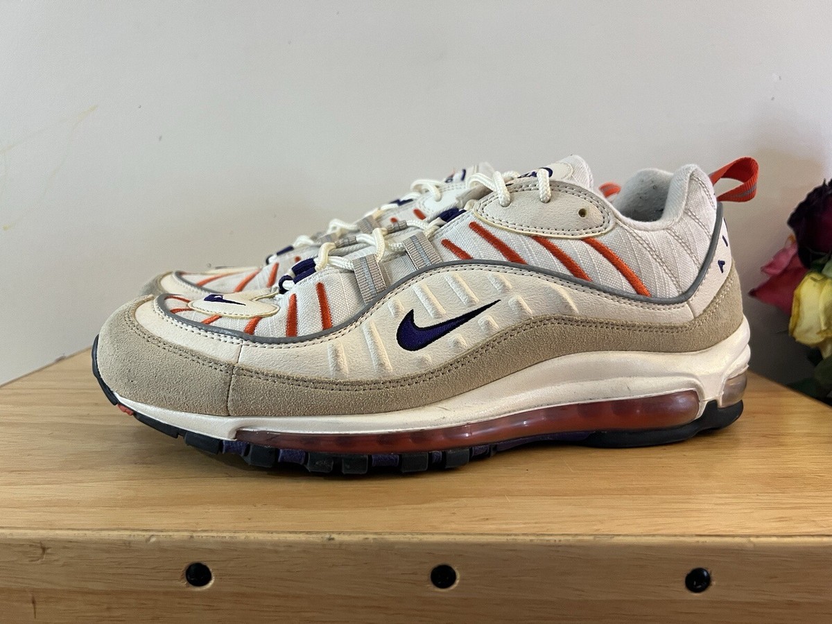 RARE🔥 Sz 10 - Nike Air Max 98 Sail Purple Athletic Sneakers