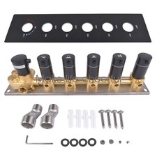 3/4/5- Function Thermostatic Mixer Brass Valve, Shower Diverter Valve Brass New