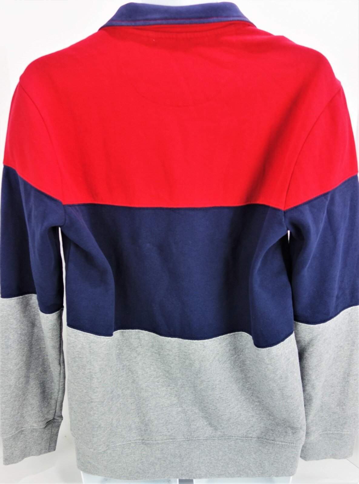 XL Chaps RL 1/4 Zip  Pullover Striped Sweatshirt Heritage Collection Embroidered image 6
