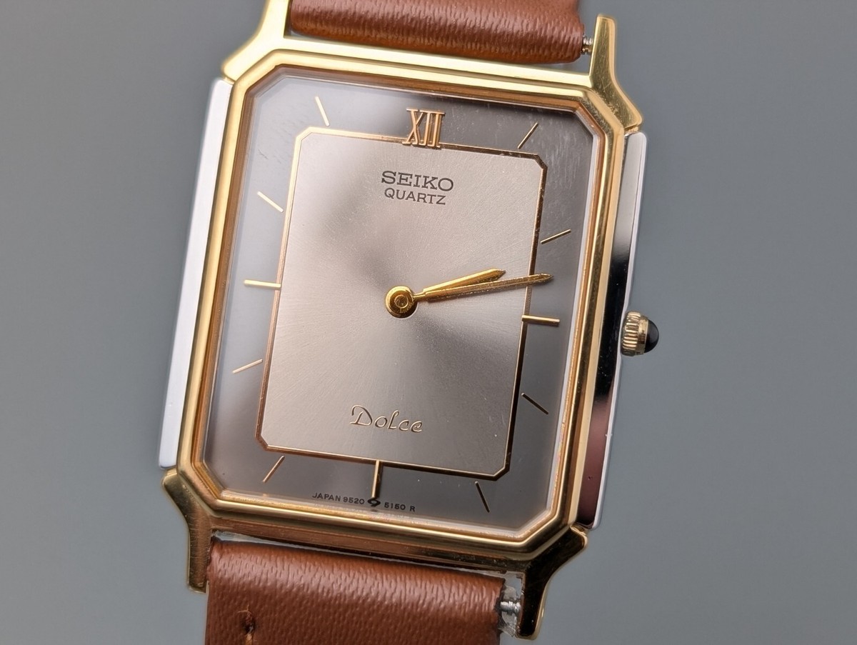 SEIKO セイコー　ドルチェ　腕時計　メンズ　ブラック　9520-5140 SEIKO セイコー ドルチェ 腕時計 メンズ ブラック 9520-5140