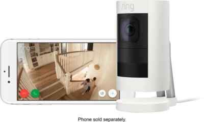 Ring Stick Up 2nd Gen., Indoor/Outdoor Wired Security Camera
