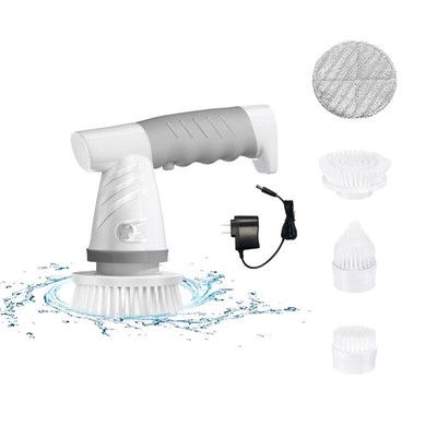 Electric Spin Scrubber Bathroom Cleaning Brush Shower Scrubber Portable Recha
