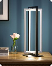 EDISHINE Modern LED Table Lamp, 750LM Stepless Dimmable Bedside Lamp Touch