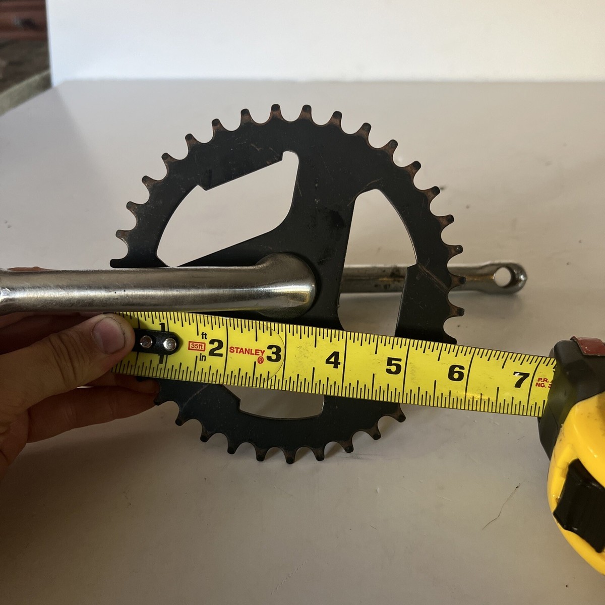 Dyno 1 One Piece BMX Crank Set Cranks Mid School Taiwan 36T Dyno 1 One Piece BMX Crank Set Cranks Mid School Taiwan 36T