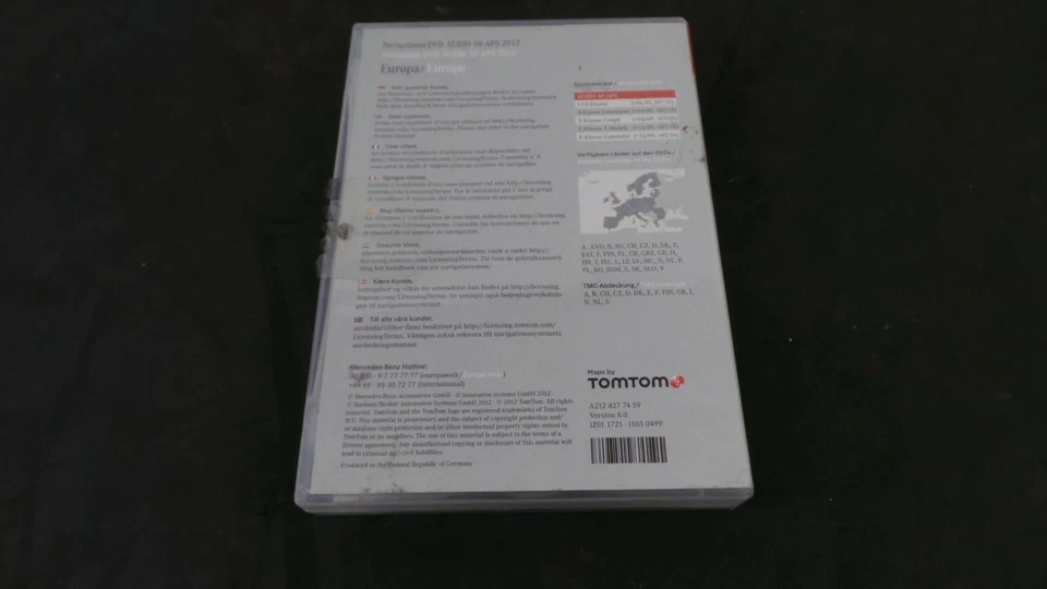 Y7956 Mercedes W212 Navigations DVD Audio 50 APS Version 8.0 2012 A2128277459 - Bild 4 von 4