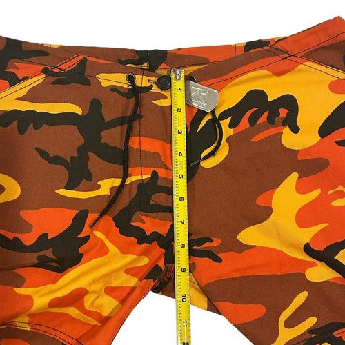 Rothco BDU Pants Mens Small Regular Orange Camo Cargo Tactical Military Uniform - Afbeelding 5 van 8