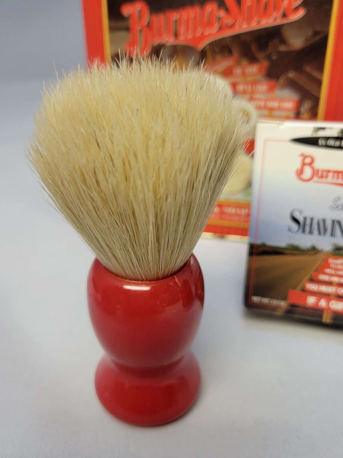 Burma Shave Complete Set Mug Brush Aftershave & Soap In Tin Box w Some
