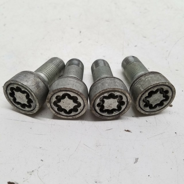 2018 AUDI S5 WHEEL RIM LOCKING LUG NUT WHEEL BOLT SCREW SET x4 (Missing