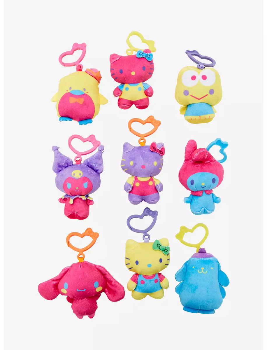 SANRIO HELLO KITTY & FRIENDS BLACKLIGHT KEYCHAIN PLUSH NEW OPENED