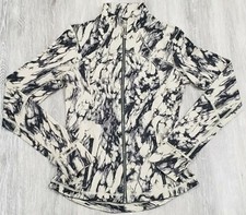 Lululemon Forme Jacket Cuffins Great Granite Black Mohave Tan Size 4 Full Zip