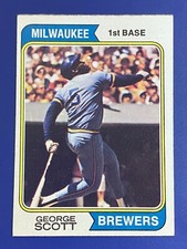 ⚾ 1974 Topps Baseball Base Card #27 George SCOTT - EXMT or better ⚾