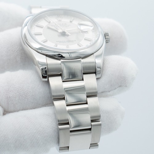 Rolex Datejust 36mm Steel Silver Tuxedo Dial 36mm Oyster Men's Watch 116200 2006 - 第 3/10 張圖片
