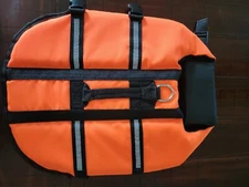 Pet Life Vest Size Large Safety Orange Olivet Reflective Jacket Preserver NWT 