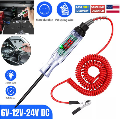 6-24V Digital Electric Voltage Circuit Tester Automotive Test Light Car Truck