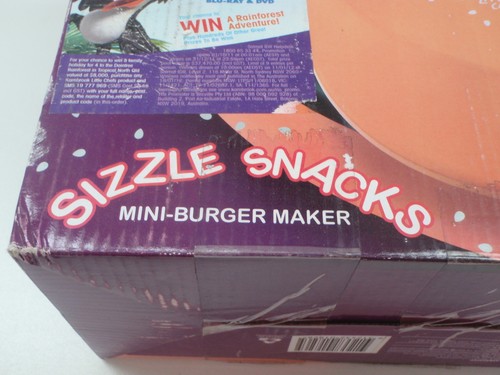 KAMBROOK KLC2BG LITTLE CHEFS SIZZLE SNACKS MINI-BURGER MAKER - Picture 2 of 5