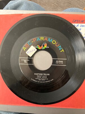 JOHN LESLIE Fortune Teller / My Impossible Castle 45 RECORD RARE POPCORN SOUL