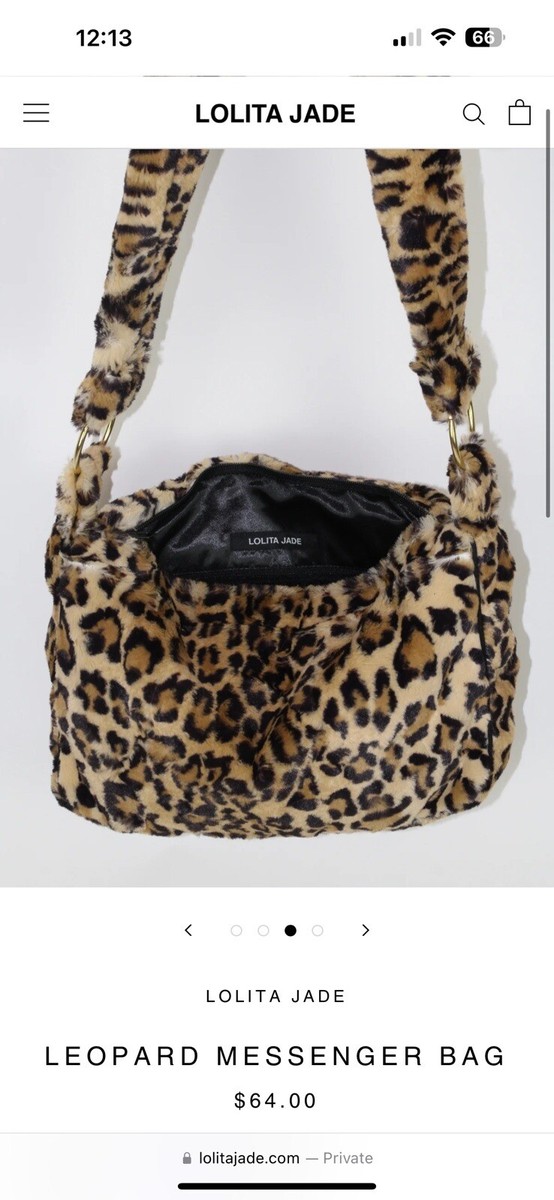 Lolita Jade Leopard Messenger Bag New Without Tags