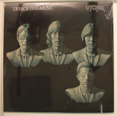 Utopia Lp Deface The Music On Rhino - Sealed / Sealed (Saw Cut)