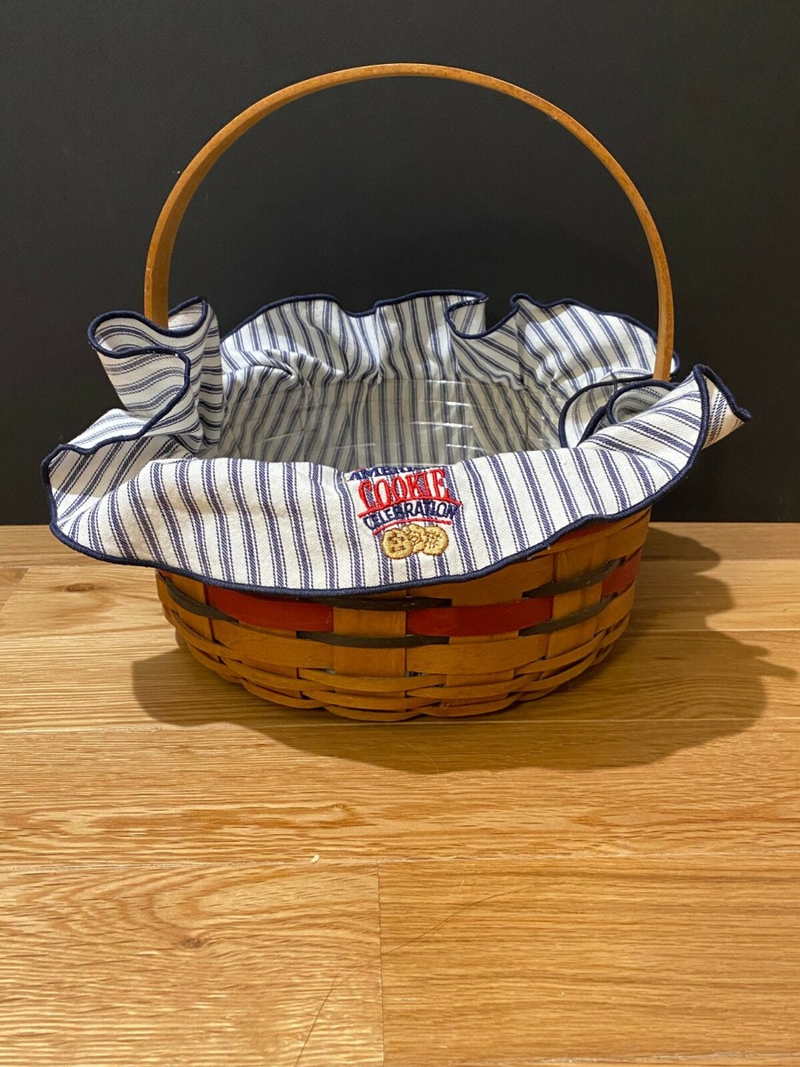 Longaberger Crisco American Cookie Celebration Basket with Liners